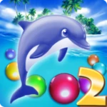 dolphin bubble shooter 2 android application logo